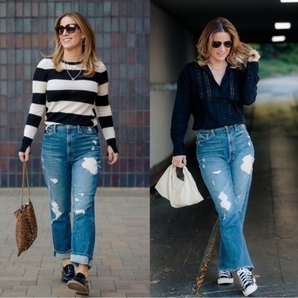 Mother Denim High Waisted Study Hover
Straight Leg Jeans Distressed Size 27 - Picture 15 of 15